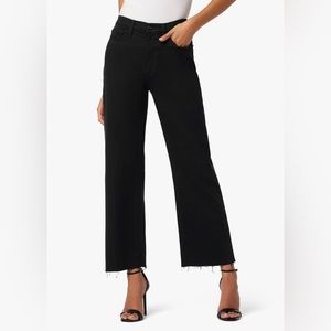 Joe’s Jeans The Blake High Rise Wide Leg Crop Black Size 28